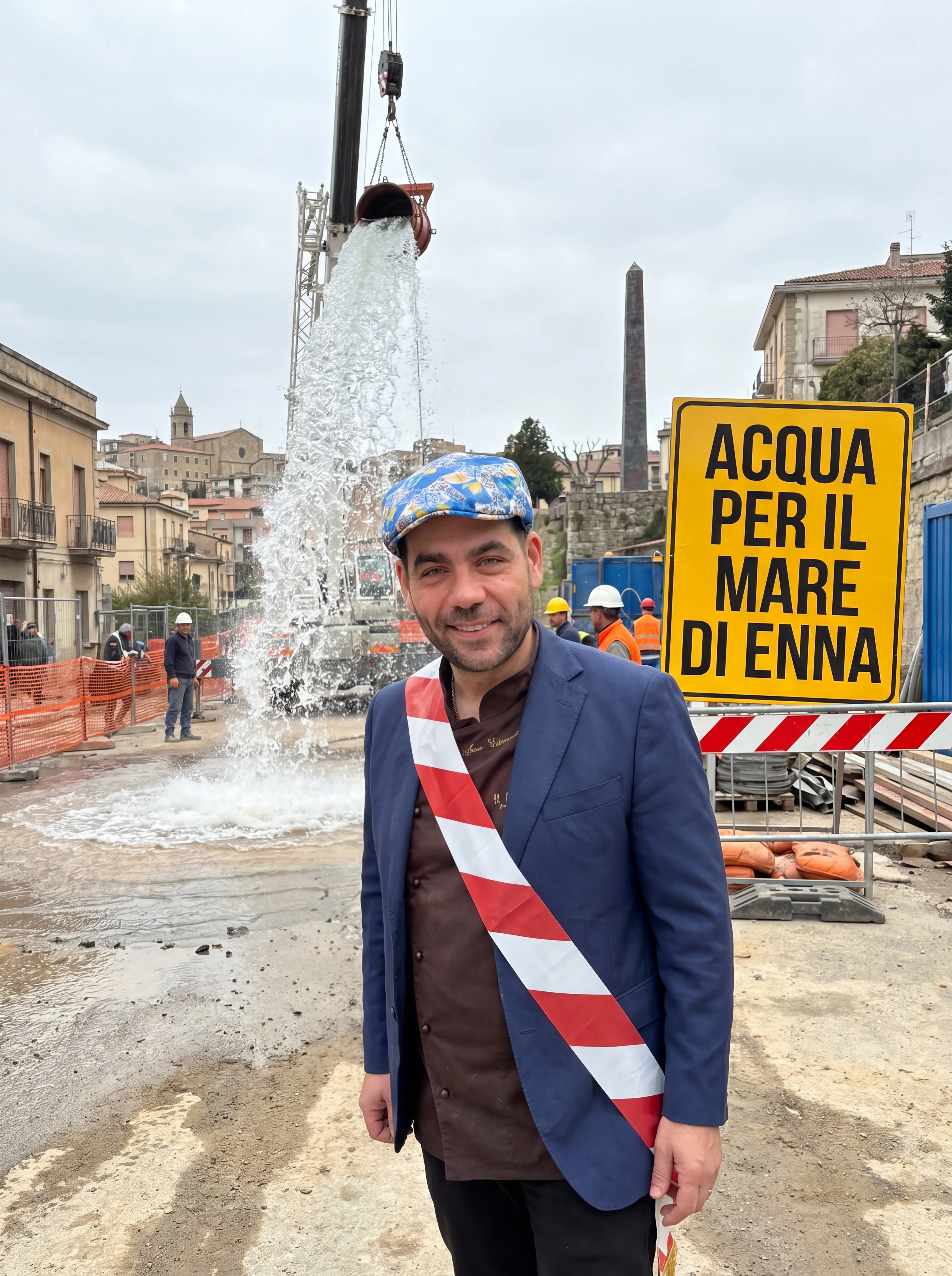 Don Ivan immagina il mare a Enna